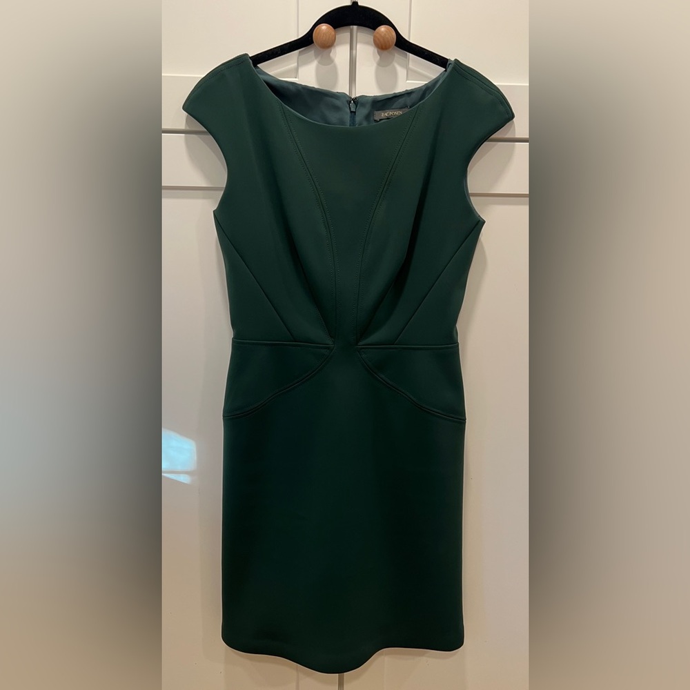 ZAC POSEN SHEATH DRESS, SIZE 8.